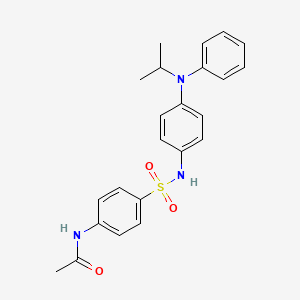 molecular formula C23H25N3O3S B3007147 N-(4-(((4-((Isopropyl)phenylamino)phenyl)amino)sulfonyl)phenyl)ethanamide CAS No. 1023532-90-2