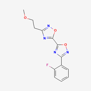 3-(2-Fluorophenyl)-3'-(2-methoxyethyl)-5,5'-bi-1,2,4-oxadiazole