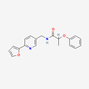 N-((6-(furan-2-yl)pyridin-3-yl)methyl)-2-phenoxypropanamide