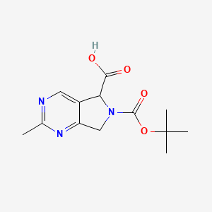 6-(tert-Butoxycarbonyl)-2-methyl-6,7-dihydro-5H-pyrrolo[3,4-d]pyrimidine-5-carboxylic acid