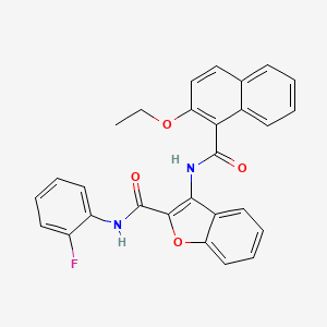 3-(2-ethoxy-1-naphthamido)-N-(2-fluorophenyl)benzofuran-2-carboxamide