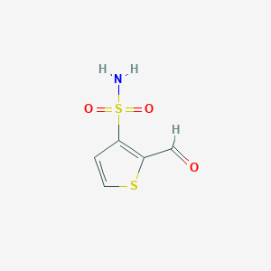 molecular formula C5H5NO3S2 B3007200 2-Formylthiophene-3-sulfonamide CAS No. 2225144-96-5