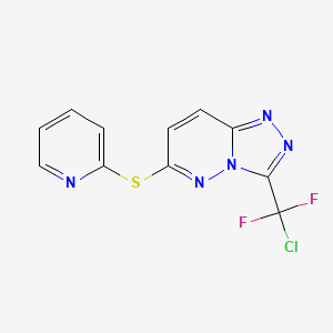 3-[Chloro(difluoro)methyl][1,2,4]triazolo[4,3-b]pyridazin-6-yl 2-pyridinyl sulfide