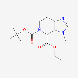 5-tert-butyl 4-ethyl 3-methyl-6,7-dihydro-3H-imidazo[4,5-c]pyridine-4,5(4H)-dicarboxylate
