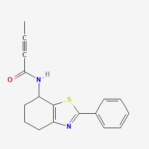 N-(2-Phenyl-4,5,6,7-tetrahydro-1,3-benzothiazol-7-yl)but-2-ynamide