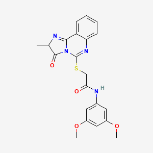 N-(3,5-dimethoxyphenyl)-2-((2-methyl-3-oxo-2,3-dihydroimidazo[1,2-c]quinazolin-5-yl)thio)acetamide