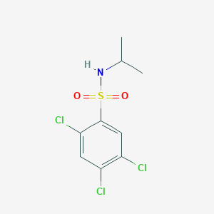 molecular formula C9H10Cl3NO2S B3007264 2,4,5-trichloro-N-propan-2-ylbenzenesulfonamide CAS No. 91004-07-8