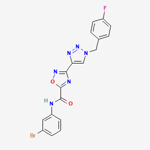 N~5~-(3-bromophenyl)-3-[1-(4-fluorobenzyl)-1H-1,2,3-triazol-4-yl]-1,2,4-oxadiazole-5-carboxamide