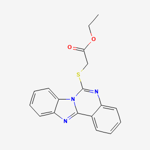 Ethyl (benzimidazo[1,2-c]quinazolin-6-ylthio)acetate