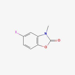 molecular formula C8H6INO2 B3007274 5-Iodo-3-methyl-2,3-dihydro-1,3-benzoxazol-2-one CAS No. 1246685-37-9