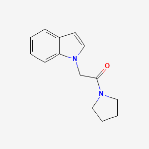 molecular formula C14H16N2O B3007275 1-(2-oxo-2-pyrrolidin-1-ylethyl)-1H-indole CAS No. 676644-16-9