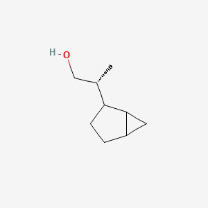 molecular formula C9H16O B3007290 (2R)-2-(2-Bicyclo[3.1.0]hexanyl)propan-1-ol CAS No. 2248213-69-4
