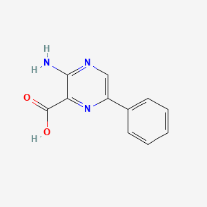 molecular formula C11H9N3O2 B3007298 3-氨基-6-苯基吡嗪-2-甲酸 CAS No. 84066-21-7