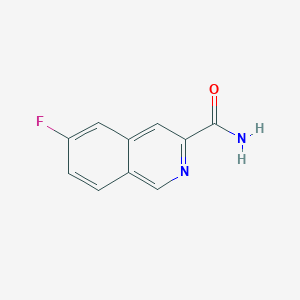 molecular formula C10H7FN2O B3007300 6-Fluoroisoquinoline-3-carboxamide CAS No. 2089326-93-0