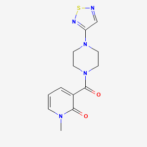 1-Methyl-3-[4-(1,2,5-thiadiazol-3-yl)piperazine-1-carbonyl]-1,2-dihydropyridin-2-one
