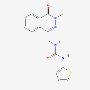 1-((3-Methyl-4-oxo-3,4-dihydrophthalazin-1-yl)methyl)-3-(thiophen-2-yl)urea