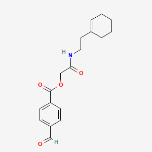 [2-[2-(Cyclohexen-1-yl)ethylamino]-2-oxoethyl] 4-formylbenzoate