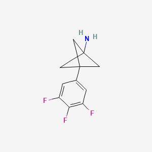 molecular formula C11H10F3N B3007339 3-(3,4,5-Trifluorophenyl)bicyclo[1.1.1]pentan-1-amine CAS No. 2287299-55-0