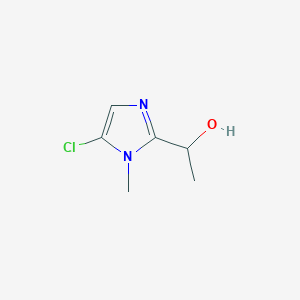 molecular formula C6H9ClN2O B3007349 1-(5-氯-1-甲基-1H-咪唑-2-基)乙醇 CAS No. 41507-44-2