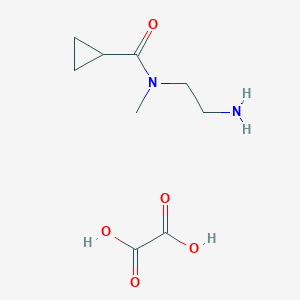 molecular formula C9H16N2O5 B3007358 N-(2-Aminoethyl)-N-methylcyclopropanecarboxamide;oxalic acid CAS No. 2503207-18-7