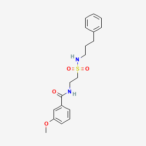 molecular formula C19H24N2O4S B3007377 3-methoxy-N-(2-(N-(3-phenylpropyl)sulfamoyl)ethyl)benzamide CAS No. 899967-29-4