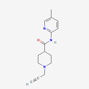 molecular formula C15H19N3O B3007399 N-(5-甲基吡啶-2-基)-1-丙-2-炔基哌啶-4-甲酰胺 CAS No. 1388855-07-9