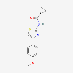 N-(4-(4-methoxyphenyl)thiazol-2-yl)cyclopropanecarboxamide