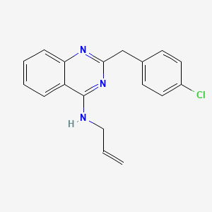 molecular formula C18H16ClN3 B3007434 N-allyl-2-(4-chlorobenzyl)-4-quinazolinamine CAS No. 303149-64-6