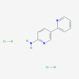 molecular formula C10H11Cl2N3 B3007450 [2,3'-Bipyridin]-6'-amine dihydrochloride CAS No. 2378507-27-6