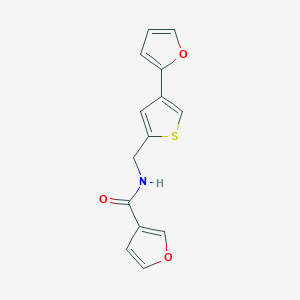 N-[[4-(Furan-2-yl)thiophen-2-yl]methyl]furan-3-carboxamide