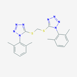 molecular formula C19H20N8S2 B300749 5,5'-[methylenebis(thio)]bis[1-(2,6-dimethylphenyl)-1H-tetrazole] 