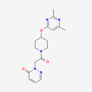 2-(2-(4-((2,6-dimethylpyrimidin-4-yl)oxy)piperidin-1-yl)-2-oxoethyl)pyridazin-3(2H)-one