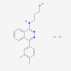3-((4-(3,4-Dimethylphenyl)phthalazin-1-yl)amino)propan-1-ol hydrochloride