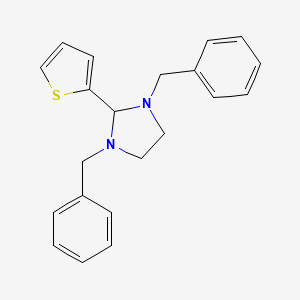 molecular formula C21H22N2S B3007530 1,3-Dibenzyl-2-(2-thienyl)imidazolidine CAS No. 311788-17-7