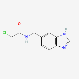 molecular formula C10H10ClN3O B3007534 N-(3H-Benzimidazol-5-ylmethyl)-2-chloroacetamide CAS No. 2411275-21-1
