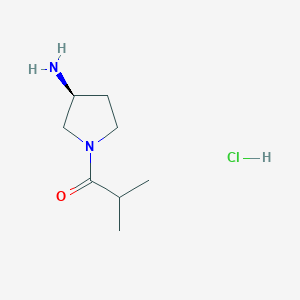 (S)-1-(3-Aminopyrrolidin-1-yl)-2-methylpropan-1-one hydrochloride