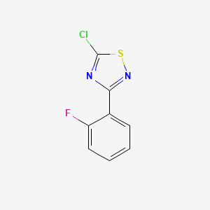 molecular formula C8H4ClFN2S B3007538 5-Chloro-3-(2-fluorophenyl)-1,2,4-thiadiazole CAS No. 202979-20-2