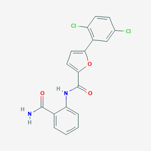molecular formula C18H12Cl2N2O3 B300754 N-(2-carbamoylphenyl)-5-(2,5-dichlorophenyl)furan-2-carboxamide 