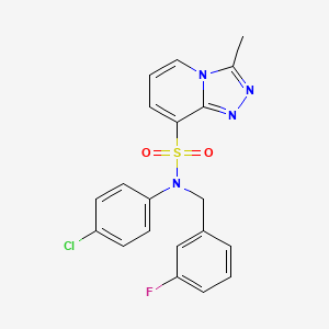 N-(4-chlorophenyl)-N-(3-fluorobenzyl)-3-methyl[1,2,4]triazolo[4,3-a]pyridine-8-sulfonamide
