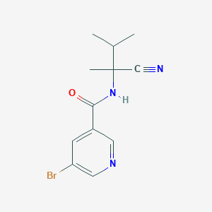 5-bromo-N-(1-cyano-1,2-dimethylpropyl)pyridine-3-carboxamide