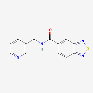 molecular formula C13H10N4OS B3007548 N-(pyridin-3-ylmethyl)-2,1,3-benzothiadiazole-5-carboxamide CAS No. 896831-57-5