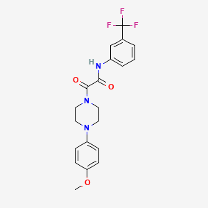 2-[4-(4-methoxyphenyl)piperazin-1-yl]-2-oxo-N-[3-(trifluoromethyl)phenyl]acetamide