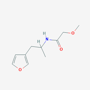 molecular formula C10H15NO3 B3007567 N-(1-(呋喃-3-基)丙-2-基)-2-甲氧基乙酰胺 CAS No. 1788674-37-2