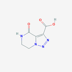 molecular formula C6H6N4O3 B3007574 4-Oxo-4,5,6,7-tetrahydro-[1,2,3]triazolo[1,5-a]pyrazine-3-carboxylic acid CAS No. 1443978-46-8