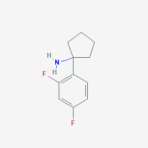 molecular formula C11H13F2N B3007576 1-(2,4-Difluorophenyl)cyclopentan-1-amine CAS No. 1340120-25-3