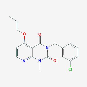 molecular formula C18H18ClN3O3 B3007583 3-(3-氯苄基)-1-甲基-5-丙氧基吡啶并[2,3-d]嘧啶-2,4(1H,3H)-二酮 CAS No. 921481-24-5