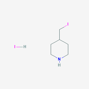 4-(Iodomethyl)piperidine;hydroiodide