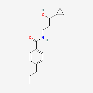 N-(3-cyclopropyl-3-hydroxypropyl)-4-propylbenzamide