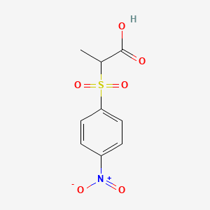 molecular formula C9H9NO6S B3007591 2-(4-Nitrobenzenesulfonyl)propanoic acid CAS No. 104383-70-2