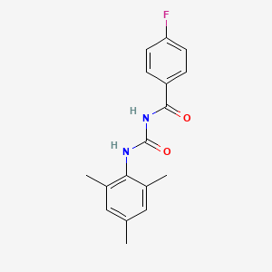 molecular formula C17H17FN2O2 B3007593 4-fluoro-N-(mesitylcarbamoyl)benzamide CAS No. 897838-91-4